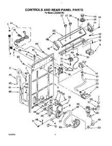 03 - Controls And Rear Panel parts for Whirlpool Washer LA5588XYW0 from AppliancePartsPros.com