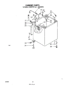 08 - Cabinet parts for Whirlpool Washer LA5800XPW1 from AppliancePartsPros.com