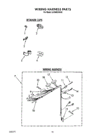08 - Wiring Harness parts for Whirlpool Washer LA9680XWG0 from AppliancePartsPros.com