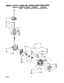 05 - Brake, Clutch, Gearcase, Motor & Pump parts for Whirlpool Washer LSV7233BN0 from AppliancePartsPros.com