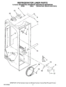 02 - Refrigerator Liner Parts parts for Maytag Refrigerator MSD2269KEA00 from AppliancePartsPros.com