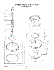 05 - Agitator, Basket And Tub parts for Kitchenaid Washer KAWE950VWH0 from AppliancePartsPros.com