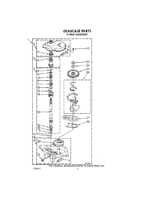 11 - Gearcase parts for Whirlpool Washer 4LA6300XXG1 from AppliancePartsPros.com