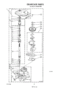 10 - Gearcase parts for Whirlpool Washer LA5380XTW0 from AppliancePartsPros.com