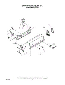 04 - Control Panel parts for Kitchenaid Washer KAWE742WWH1 from AppliancePartsPros.com
