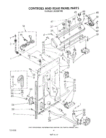 03 - Controls And Rear Panel parts for Whirlpool Washer LA5380XTN0 from AppliancePartsPros.com