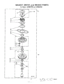 11 - Basket Drive And Brake parts for Whirlpool Washer LA7680XPW2 from AppliancePartsPros.com