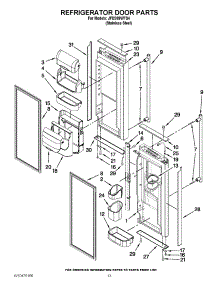 03 - Refrigerator Shelf Parts parts for Whirlpool Refrigerator CS22AFXKT05 from AppliancePartsPros.com