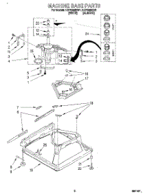 06 - Machine Base parts for Whirlpool Washer LSP9355BN1 from AppliancePartsPros.com