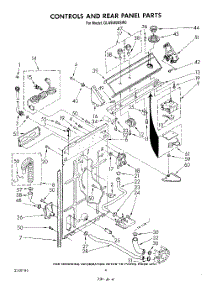 03 - Controls And Rear Panel parts for Whirlpool Washer GLA5580XSW0 from AppliancePartsPros.com