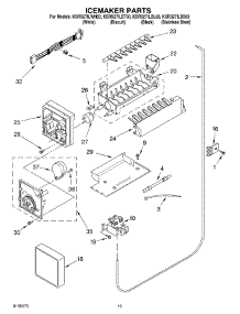 12 - Icemaker Parts, Parts Not Illustrated parts for Kitchenaid Refrigerator KSRS27ILSS03 from AppliancePartsPros.com