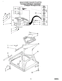 06 - Machine Base parts for Whirlpool Washer 6LBR7255AQ1 from AppliancePartsPros.com