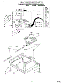 06 - Machine Base parts for Whirlpool Washer LLV8233BW0 from AppliancePartsPros.com
