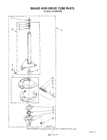 09 - Brake And Drive Tube parts for Whirlpool Washer LA7088XTN0 from AppliancePartsPros.com