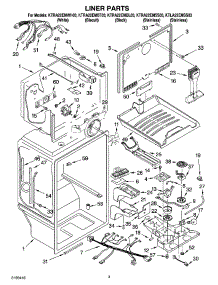 02 - Liner Parts parts for Kitchenaid Refrigerator KTRA22EMBT03 from AppliancePartsPros.com