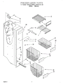 05 - Freezer Liner parts for Kitchenaid Refrigerator KSUS27QDAL02 from AppliancePartsPros.com