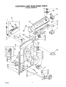 03 - Controls And Rear Panel parts for Whirlpool Washer LA9300XTG0 from AppliancePartsPros.com