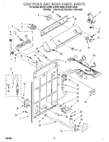 02 - Controls And Rear Panel parts for Whirlpool Washer 8LSR6114AN0 from AppliancePartsPros.com