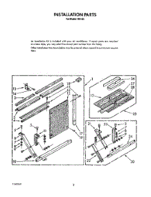 05 - Installation parts for Whirlpool Air Conditioner BFRH183 from AppliancePartsPros.com