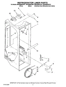 02 - Refrigerator Liner Parts parts for Maytag Refrigerator MSD2669KEA01 from AppliancePartsPros.com