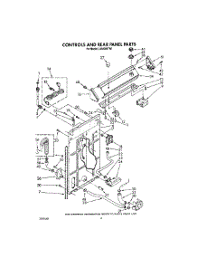 03 - Controls And Rear Panel parts for Whirlpool Washer LA4800XTW1 from AppliancePartsPros.com