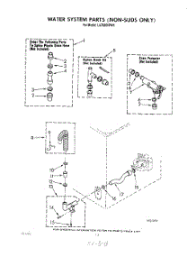 11 - Water System (Non-Suds Only) parts for Whirlpool Washer LA7685XPW1 from AppliancePartsPros.com