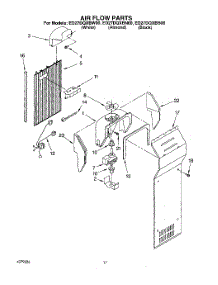 10 - Air Flow parts for Whirlpool Refrigerator ED27DQXBN00 from AppliancePartsPros.com