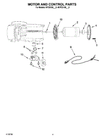 03 - Motor And Control Parts parts for Kitchenaid Coffee Grinder KPCG100PM0 from AppliancePartsPros.com