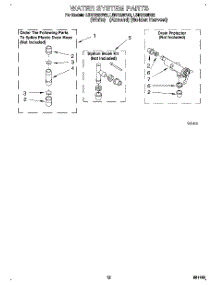 10 - Water System parts for Whirlpool Washer LSR7233BN2 from AppliancePartsPros.com