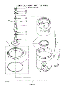 04 - Agitator, Basket And Tub parts for Whirlpool Washer 6LA5800XTG0 from AppliancePartsPros.com