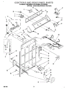 02 - Controls And Rear Panel parts for Whirlpool Washer LSR7233BW2 from AppliancePartsPros.com