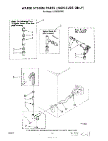 12 - Water System (Suds Only) parts for Whirlpool Washer LA7680XPW2 from AppliancePartsPros.com