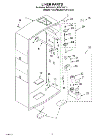 02 - Liner Parts parts for Whirlpool Personal Valet System PVBC600LY1 from AppliancePartsPros.com
