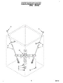 06 - Suspension parts for Whirlpool Washer LMR5243AW1 from AppliancePartsPros.com