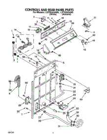 02 - Controls And Rear Panel parts for Whirlpool Washer LST9245AW0 from AppliancePartsPros.com