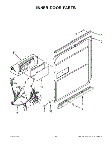 08 - Dispenser Front Parts parts for Whirlpool Refrigerator CS22CFXTT01 from AppliancePartsPros.com