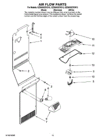 09 - Air Flow Parts parts for Whirlpool Refrigerator GZ2626GEKS13 from AppliancePartsPros.com