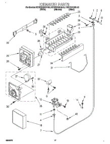 11 - Icemaker parts for Kitchenaid Refrigerator KSRP22QDBL02 from AppliancePartsPros.com