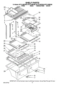 06 - Shelf Parts, Optional Parts parts for Maytag Refrigerator MTF2142MEW00 from AppliancePartsPros.com