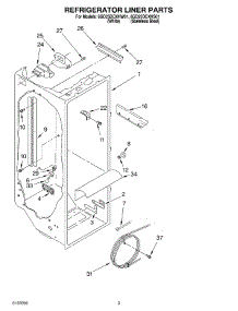 02 - Refrigerator Liner parts for Whirlpool Refrigerator 6GD25DCXHS01 from AppliancePartsPros.com
