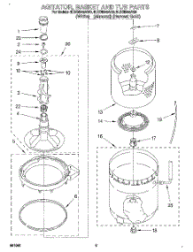 04 - Agitator, Basket And Tub parts for Whirlpool Washer 8LSC8245AN0 from AppliancePartsPros.com
