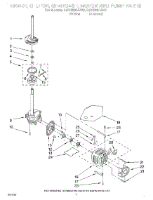 05 - Brake, Clutch, Gearcase, Motor & Pump parts for Whirlpool Washer LSV6234AW0 from AppliancePartsPros.com
