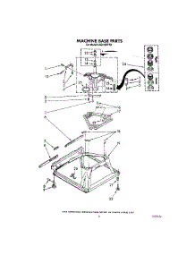 07 - Machine Base parts for Whirlpool Washer LA5400XTF1 from AppliancePartsPros.com