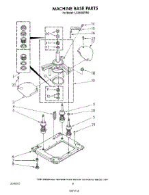 07 - Machine Base parts for Whirlpool Washer LC4500XTM0 from AppliancePartsPros.com