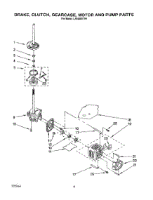 06 - Brake, Clutch, Gearcase, Motor And Pump parts for Whirlpool Washer LA6888XTW1 from AppliancePartsPros.com