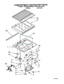 03 - Compartment Separator parts for Kitchenaid Refrigerator KTRC18KAWH02 from AppliancePartsPros.com
