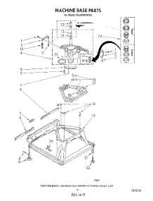 07 - Machine Base parts for Whirlpool Washer GLA5580XSM2 from AppliancePartsPros.com