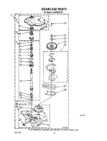 11 - Gearcase parts for Whirlpool Washer 4LA9300XTW1 from AppliancePartsPros.com