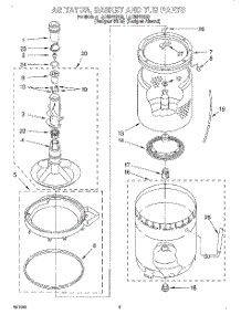 03 - Agitator, Basket And Tub parts for Whirlpool Washer LLC8244DZ0 from AppliancePartsPros.com