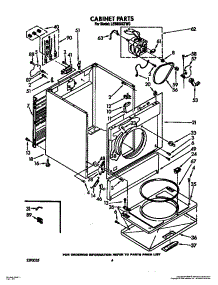 03 - Section parts for Whirlpool Dryer LE6800XTN0 from AppliancePartsPros.com